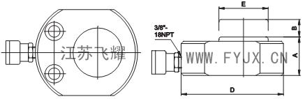 超薄型液压千斤顶结构图