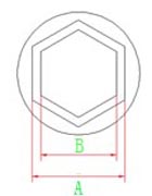 超薄中空式液压扭矩扳手转换套示意图