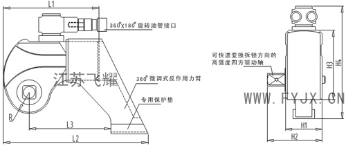 驱动式液压扭矩扳手结构图