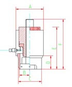FY-HTB液压螺栓拉伸器示意图