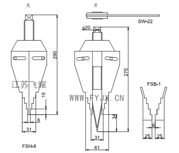 机械式同步法兰分离器示意图